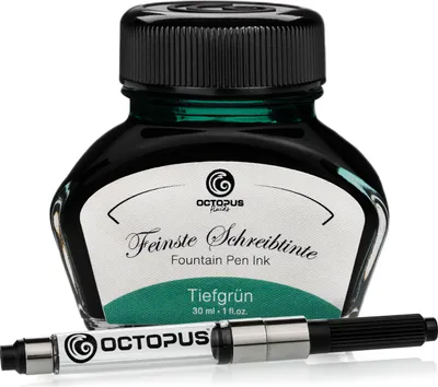 Produktbild von Schreibtinte Tiefgrün 30 ml mit Konverter