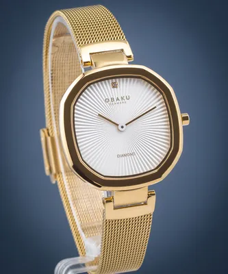 Produktbild von Obaku Brilliant Gold Diamond Damenuhr