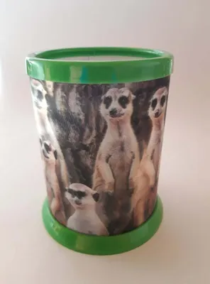 Produktbild von 3 D Stiftehalter Erdmännchen, Utensilienbox, Aufbewahrungsbecher, Tiere, Stifte