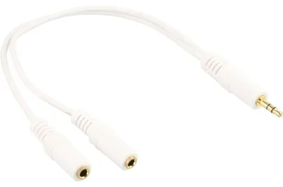 Zdjęcie produktu dla InLine 99300G, 3.5mm, Męska, 2 x 3.5mm, Żeńska, 0,1 m, Biały