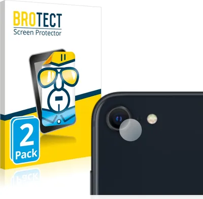 Produktbild von 2x Für Apple iPhone SE 3 2022 (NUR Kameraschutz) Schutzfolie BROTECT Displayschutz Display Schutz Folie Klar Transparent