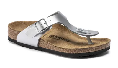 Produktbild von Birkenstock Gizeh BS Electric Metallic Silver Junior Regular Fit - Grau, 5,5