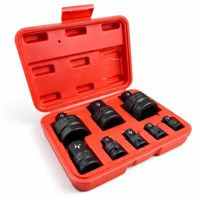 Immagine prodotto di Set adattatore bussola per avvitatore, snodo cardanico in Cr-Mo, esagonale adattatore avvitatore a impulsi,8 pezzi Gebo Tools