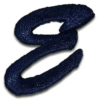 Produktbild von Buchstabe E 3.3x3.2cm: Alphabet Buchstaben Einzeln Auswählbar - Aufnäher, Bügelbild, Aufbügler, Applikationen, Patches, Flicken, Zum Aufbügeln