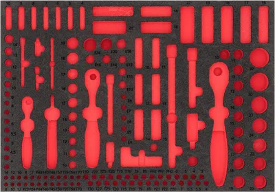 Produktbild von Vigor V4130, Teiler-Set, Schwarz, Rot, Schaum, Vigor V4188