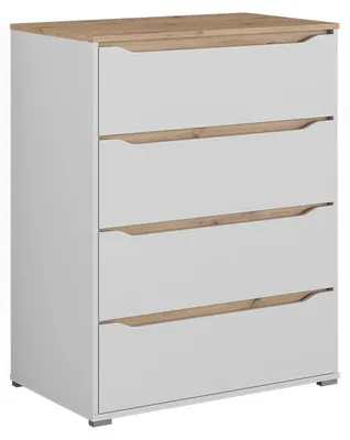 Imagen del producto de Aparador Vicco Ruben Blanco/Roble artesanal 80 x 100.7 cm, Model 62893
