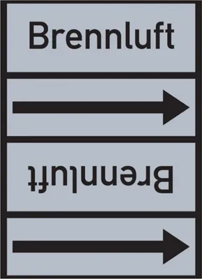 Produktbild von Dreifke® Rohrleitungsband, Brennluft, Rolle = 33 m | Folie selbstklebend | 33...