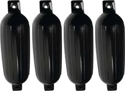 Produktbild von Seachoice Twin Eye Fender Schwarz 14 cm x 51 cm Schwarz 14 cm x 51 cm
