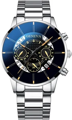 Produktbild von DY-11452 Herrenuhr Silber/Schwarz – Modern & Elegant KP11452