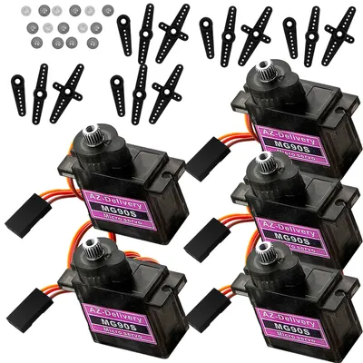 Produktbild von AZ-Delivery Aktoren MG90S Micro Servomotor kompatibel mit Arduino, 5x Set