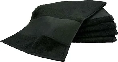 Produktbild von A&R 703.50 | PrintMe Sport Towel / 30 x 140 cm - Farbe: Black - Größe: 30 x 140 cm