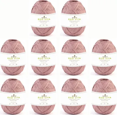Zdjęcie produktu dla 10x DMC Eco Vita Raffia - zrównoważona przędza w 100% z włókna drzewnego (Color 4)