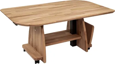 Produktbild von Couchtisch Cecislava 105x65x50 höhenverstellbar Wildeiche 16221