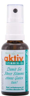 Produktbild von Werner Schmidt aktiv Stimmen-Öl Mund- und Rachenspray, 30 ml Lösung