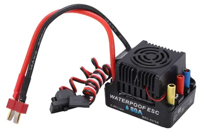 Productafbeelding van 80A Snelheidsregelaar - Borstelloze ESC - Elektronische Regelaar - RC Auto - 6V/5A BEC
