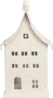 Obrázek produktu pro Clayre & Eef Dekorativní figurka domeček 14x15x28 cm béžový kov