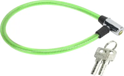 Zdjęcie produktu dla Akumulatorowa stalowa linka blokująca do rowerów z napędem elektrycznym (ZIELONA)