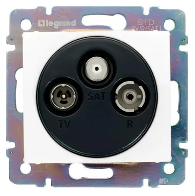 Produktbild von Legrand TV-Radio-SAT-Antennensteckdose Valena 774435, 3-fach, ultraweiß, 1 Stk.