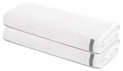 Produktbild von Ross Selection 2 X Saunatuch im Set Weiche Frottee-Qualität für besten Komfort, Hohe Saugkraft und schnelle Trocknung, Stilvolles Design mit gewebter Bordüre