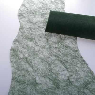 Tafelband gegolfde snede, dunkelgrün, 25 cm x 25 m