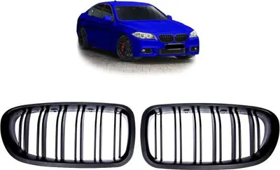 Immagine prodotto di Set griglia radiatore griglia nera MATT doppia barra adatta per BMW F10 F11 anche M M5