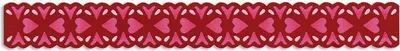 Produktbild von Sizzix Stanze Sizzlits Decorativ Strip Floral Hearts