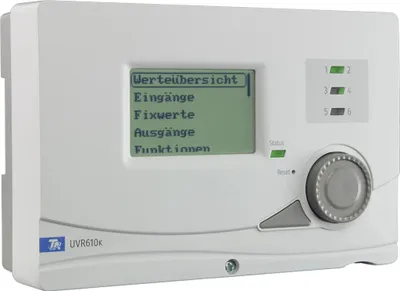 Produktbild von Technische Alternative UVR610K Universalregler programmierbar, Wandmontage, Display, Funk, 1 Stk.