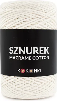 Produktbild von Makramee Baumwollseil 2mm, 200m Rolle, Ecru - Ideal für Taschen & Teppiche