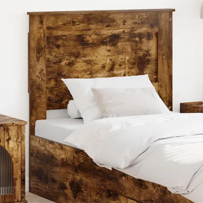 Image de vidaXL Tête de lit en chêne fumé 100 cm Bois composite