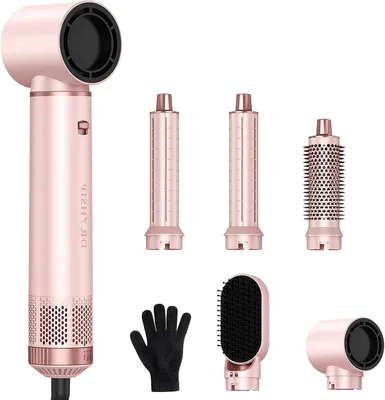 Image de Brosse multifonction Föhn - Brosse soufflante pour boucler les cheveux - Coiffage - 5 fonctions en 1 - 800W - Noir