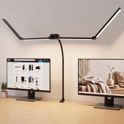 Produktbild von Dimmbare LED-Schreibtischlampe mit Klemmbefestigung, 4 Lichtfarben und 3 Helligkeitsstufen