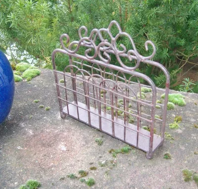 Produktbild von Serviettenhalter, Serviettenständer, Briefablage, Eisen, shabby, braun
