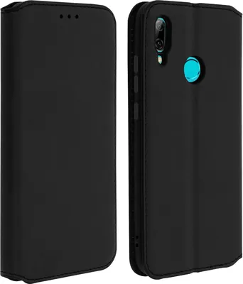 Produktbild von Avizar, Kunstleder Cover Classic Edition für Huawei P Smart 2019, Honor 10 Lite, Schwarz