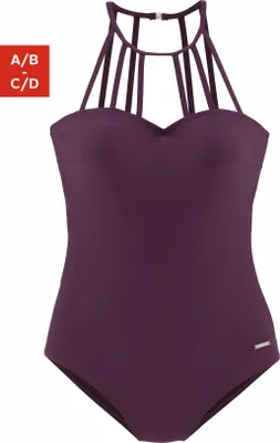 Produktbild von Bruno Banani Badeanzug bordeaux Größe 38 Cup A/B