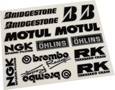 Produktbild von Aufkleberbogen Sponsorkit ca. 2x24cm, Bridgestone, Motul, NG