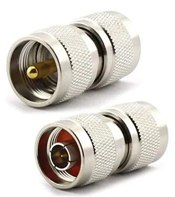HF-Koaxialadapter N-Stecker auf UHF-Stecker, 50 Ohm, 2 St.