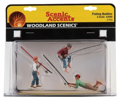 3 Figuren für Modellbahn, Spur G 1:45, Kunststoff