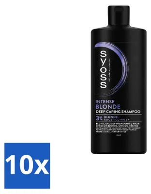 Produktbild von 10 x Syoss Intense Blonde Shampoo - 440 ml - Vorteilspackung - 10 Stücke