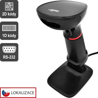 Immagine prodotto di Lettore CCD Virtuos HT-855A, RS-232 - nero (1D, 2D, QR)