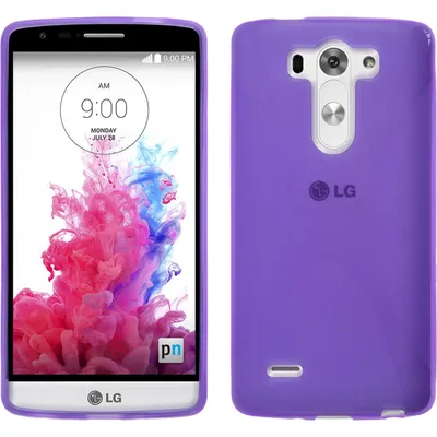 Produktbild von PhoneNatic Case kompatibel mit LG G3 S - lila Silikon Hülle X-Style + 2 Schutzfolien