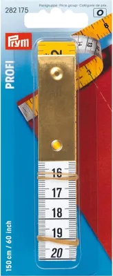 Zdjęcie produktu dla Miarka krawiecka z metalową podstawką Profi, 150/60 cm/cali