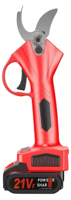 Imagen del producto de Tijeras de podar eléctricas, motor sin escobillas, mango ergonómico, 2 baterías