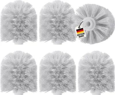 Produktbild von 6x Ersatzbürstenköpfe, Set Weiß – WC Bürstenkopf Ø 7,8 cm