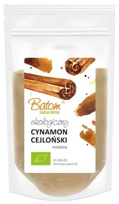 CYNAMON CEJLOŃSKI MIELONY BIO 125 g - BATOM