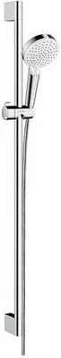 Produktbild von HansGrohe Brauseset CROMETTA VARIO weiß/chrom 900 mm 14 l/min Kunststoff QuickClean 26536400