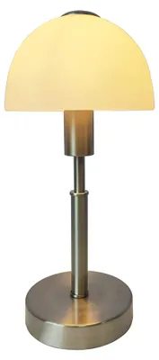Produktbild von Glas-Nachttischlampe Maiolo Nickel E14