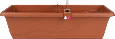 Produktbild von Blumenkasten terrakotta 59cm Balkonkasten Pflanzkasten Blumentopf Bewässerung