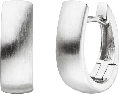 Produktbild von JOBO Creolen 925 Sterling Silber matt oval