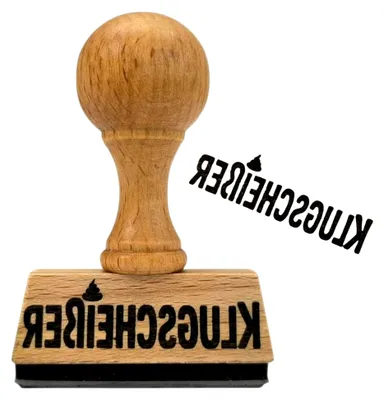 Produktbild von Humorvoller Holzstempel