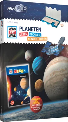 Produktbild von miniLÜK-Set. Deutsch 1./2. Klasse: WAS PLANETEN - Lesen, Rechnen, Konzentrieren